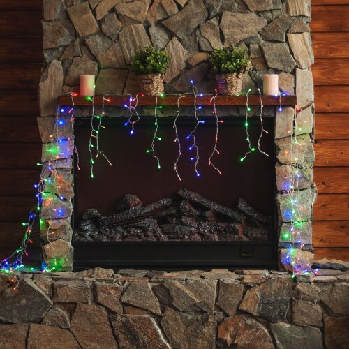 ULD-B3010-200-DTA MULTI IP20 Бахрома светодиодная с контроллером, 3 м, 200 светодиодов, Разноцветный свет, Провод прозрачный. - фото 6