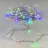 Гирлянда Нить 10м Разноцветная 24В, 100 LED, Провод Прозрачный ПВХ, IP54. Фото 6.