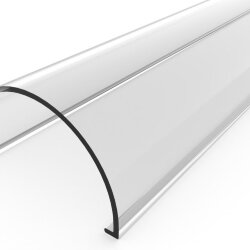 Рассеиватель поликарбонатный для профиля радиальный LC-LRM-P1-2 прозрачный