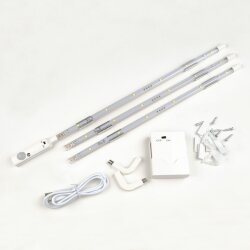 ULM-F42-3W-4200K SENSOR IP20 WHITE Комплект светодиодных полосок с датчиком движения 10Lux, Питание 4ААА, 150Lm, Белый