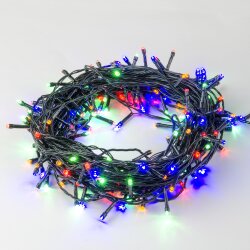 ULD-S2000-200-DGA MULTI IP20 Гирлянда светодиодная, 20м, 200 светодиодов, Разноцветный свет, Провод зеленый