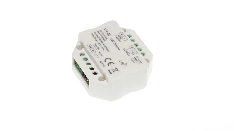 Диммер V1-H IC4 RF/Push Dim (12-48V, 1ch x 8A, 12/24V, 96/192W, 1ch x 4A, 36/48V, 144/192W) - фото I