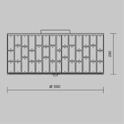 Подвесной светильник Gelid E27х4 (Хром)