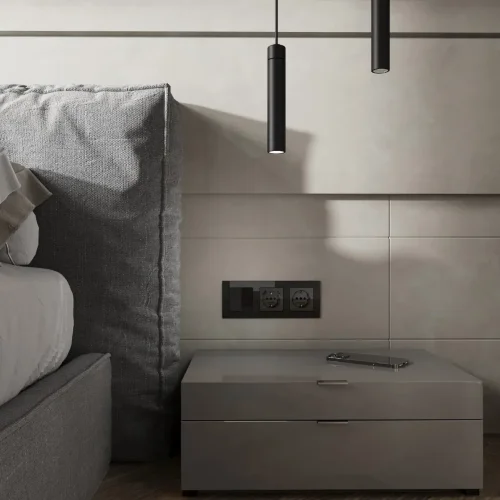 Розетка с заземлением, шторками и USB тип A+C (черный акрил) W1171748 - фото 4