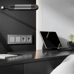 Рамка из поликарбоната на 4 поста Slab серебро софт W0042965