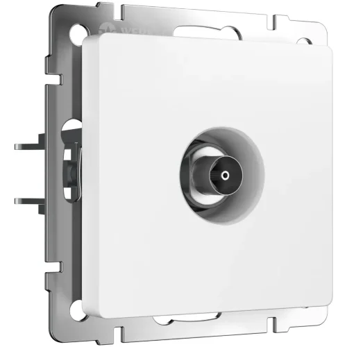 ТВ-розетка оконечная (белый матовый) W1183061 - фото