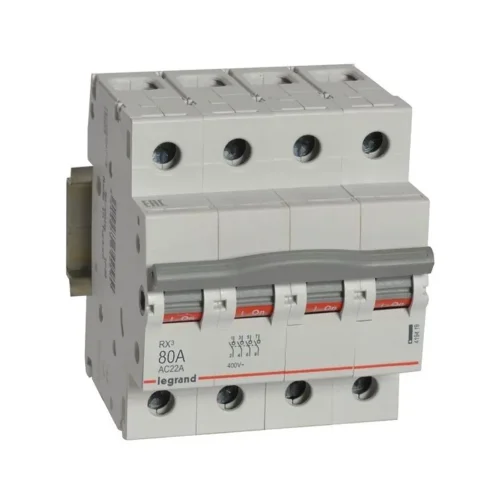 Выключатель-разъединитель 4п 80А RX3 ИЭК Leg 419419 - фото