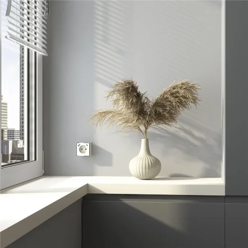 Розетка с заземлением, шторками и USB тип A+C Gallant слоновая кость W5071703 - фото 2