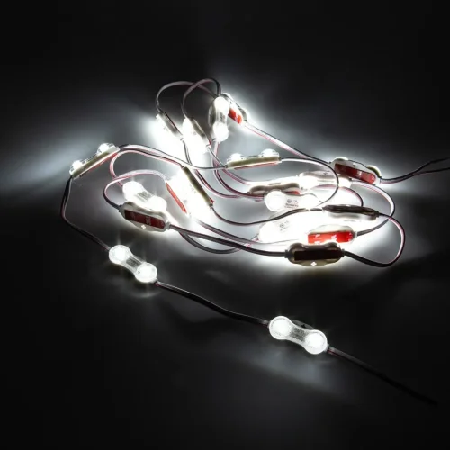 Светодиодный модуль 2led 2835 MOD51 (0.8W, 24VDC, white, 170°, led SAMSUNG) - фото I