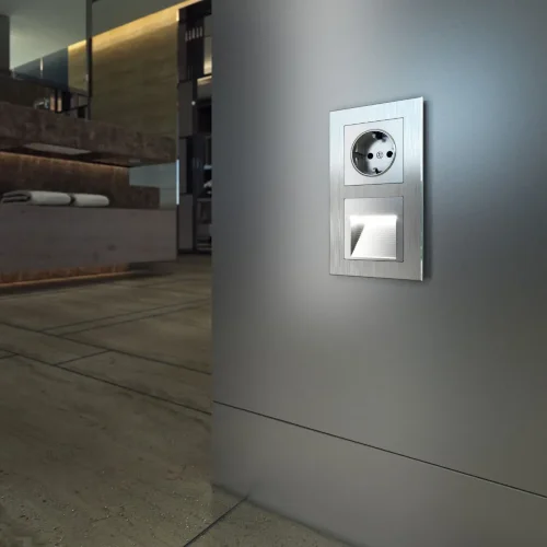 Рамка из металла на 2 поста Аluminium алюминий W0021706 - фото 5