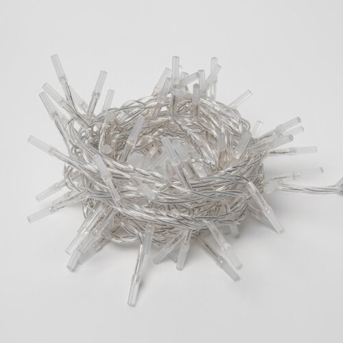 ULD-S0500-100-DTA MULTI IP20 CRYSTAL Гирлянда светодиодная, 5м, 100 светодиодов, Разноцветный свет, Провод прозрачный. - фото 4