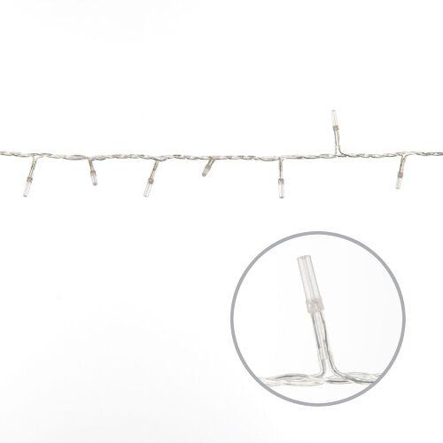 ULD-S0500-100-DTA MULTI IP20 CRYSTAL Гирлянда светодиодная, 5м, 100 светодиодов, Разноцветный свет, Провод прозрачный. - фото 5