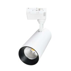 ULB-Q277 30W-4000К WHITE Светильник-прожектор светодиодный трековый, 2300 Лм, Белый свет 4000К, Корпус белый