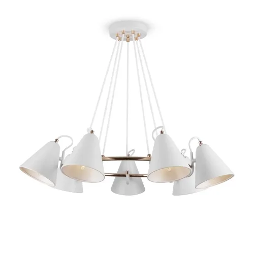 Люстра Freya FR8001PL-07WG (Белый с Золотом) - фото