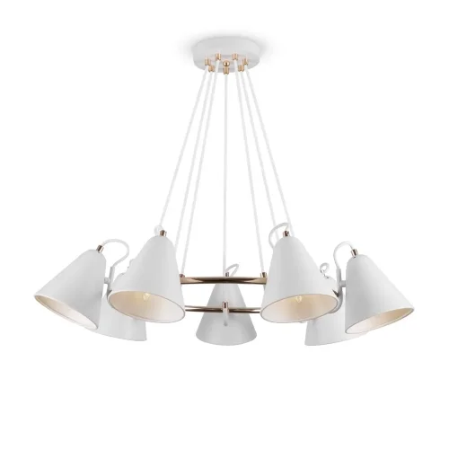 Люстра Фальке / Falke (Белый с Золотом) FR8001PL-07WG - фото