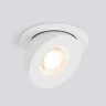 Встраиваемый точечный светодиодный светильник Pruno белый 25080/LED - фото