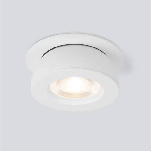Встраиваемый точечный светодиодный светильник Pruno белый 25080/LED - фото 2