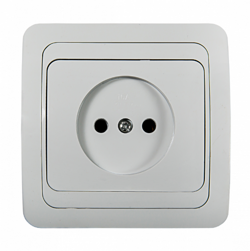 Розетка одинарная CLASSICO белая 2022 IN HOME - Фото 2