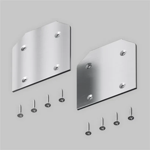 Заглушка торцевая к профилю, 2шт (Серебро) - фото 2