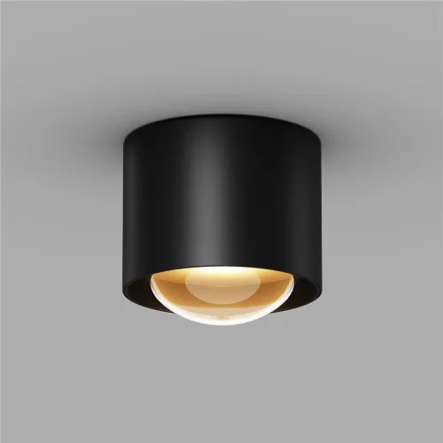 Потолочный светильник Lumina 3000К 15Вт IP 65 (Черный) - фото 3