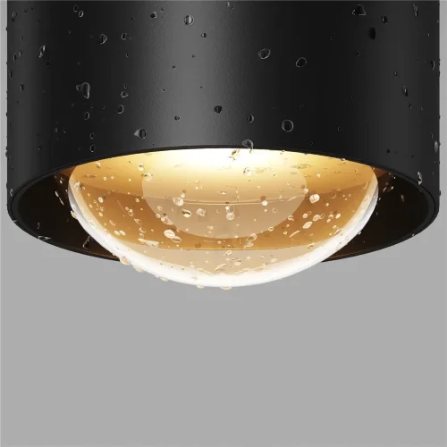 Потолочный светильник Люмина / Lumina 3000К 15Вт IP 65 (Черный) O498CL-L15B3K - фото 4