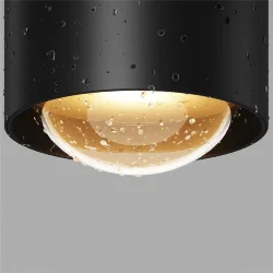 Потолочный светильник Люмина / Lumina 3000К 15Вт IP 65 (Черный) O498CL-L15B3K