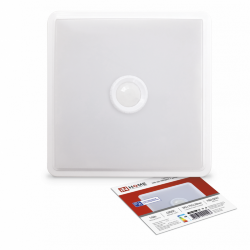 Светильник светодиодный СПБ-2Д-КВАДРАТ 14Вт 4000К 1100Лм 190мм с датчиком белый IN HOME