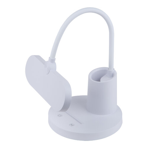 ULM-D603 10W-3000-6000K-DIM WHITE Светильник настольный светодиодный с подставкой под канцелярские принадлежности, Сенсорный выключатель, Диммер, Белый, TM Uniel - фото 6