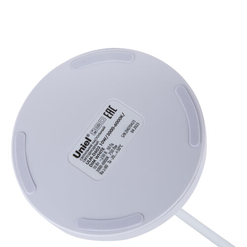 ULM-D603 10W-3000-6000K-DIM WHITE Светильник настольный светодиодный с подставкой под канцелярские принадлежности, Сенсорный выключатель, Диммер, Белый, TM Uniel - фото 11