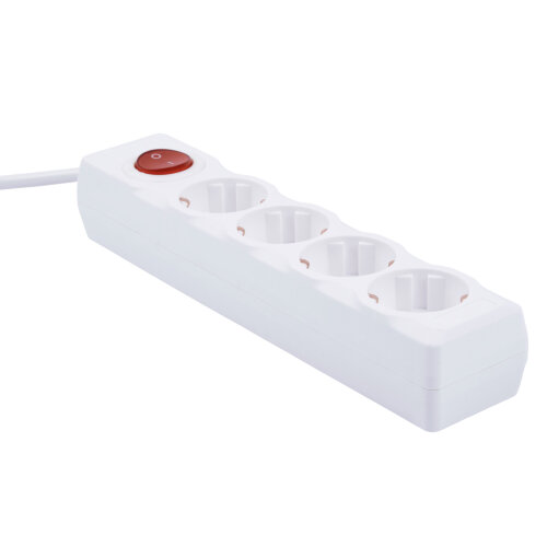 S-GCU4-3B WHITE Удлинитель серии Ultra, шнур 3м., 4 гнезда, 16A, с-з, Белый, TM Uniel - фото 2