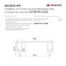 DK5850-WH Профиль Flod для создания декоративных ниш в натяжном потолке, алюминий, белый. Фото 6