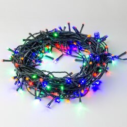 ULD-S3000-300-DGA MULTI IP20 Гирлянда светодиодная, 30м, 300 светодиодов, Разноцветный свет, Провод зеленый