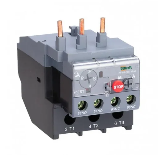 Реле тепловое 23.0А-32А для контакторов 25-38А DEKraft 23169DEK - фото