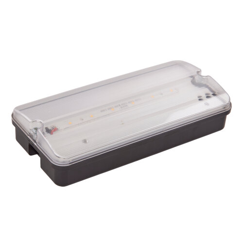 ULW-K25A 6W-4000K IP65 BLACK Светильник светодиодный влагозащищенный, Белый свет 4000K, 660Лм, Размер 220x105x50мм, Корпус чёрный - фото 2