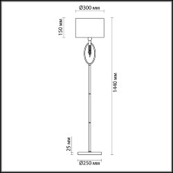 Торшер «LUMION» 4516/1F, серия: SANTIAGO - -