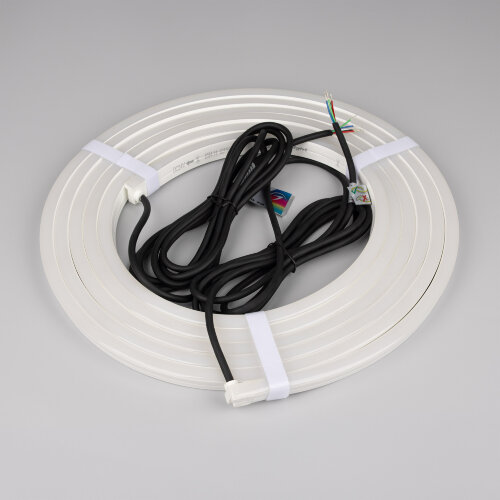 Светодиодная лента герметичная NOVA-SIDE-PU-В84-12х20mm 24V RGB-Warm (15 W/m, IP68, 5m, wire х2) (Arlight, Полиуретан) 050615 - фото 5