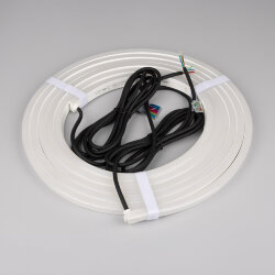 Светодиодная лента герметичная NOVA-SIDE-PU-В84-12х20mm 24V RGB-Warm (15 W/m, IP68, 5m, wire х2) (Arlight, Полиуретан) 050615