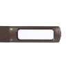 TLD-542 Brown-LED-300Lm-5000K-Dimmer Светильник настольный c часами, календарем, термометром, 5W, Сенсорный выключатель, Коричневый стилизован под кожу. - фото 4