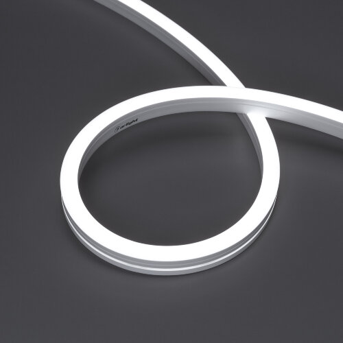 Светодиодная лента герметичная MOONLIGHT-SIDE-A140-12x17mm 24V White6000 (9.6 W/m, IP67, 5m, wire x2) (Arlight, Вывод боковой, 3 года) 027941(1) - фото