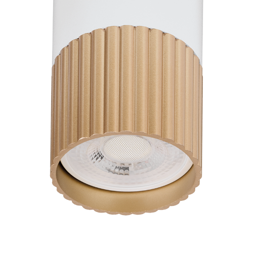 Светильник WOLTA WSL-GU10/P18WG-S под лампу GU10 Белый / золотой DUO - фото 7.