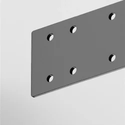 Прямой коннектор S35 накладной черный 1 шт. (Черный)