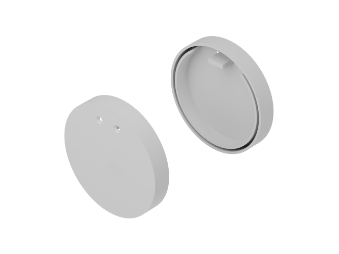 Заглушки для профиля TUBE 60 (ral9003) - фото 1