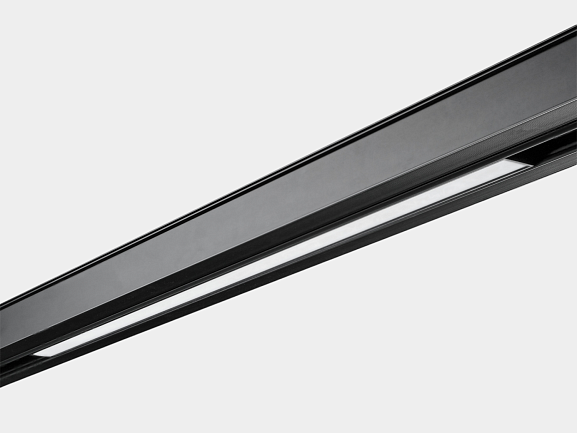 'Светильник трековый линейный, серия SY-LINK, Черный, 12Вт, IP20, Теплый белый (3000К), SY-LINK-600-BL-12-WW - фото