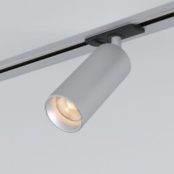 Трековый светодиодный светильник для однофазного шинопровода Diffe серебряный 10&amp;nbsp;Вт 4200 K 85152/01 (058239)