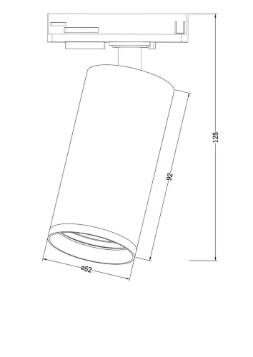 Трековый светильник Фокус С / Focus S Unity GU10 10Вт (Черный) TR020-1-GU10-B - фото 10