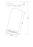 Трековый светильник Фокус С / Focus S Unity GU10 10Вт (Черный) TR020-1-GU10-B - фото 10