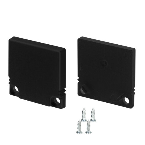 Заглушка SL-SLIM20-H20 BLACK глухая  (Arlight, Пластик) - фото 1