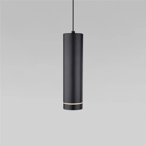 Подвесной светодиодный светильник DLR023 12W 4200K черный матовый - фото