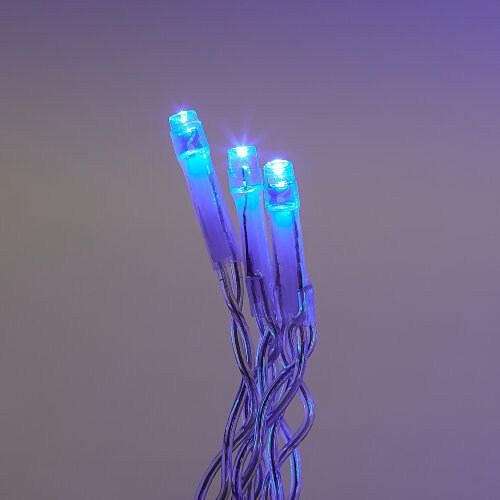 ULD-B10006-248-TTK BLUE-WHITE IP44 Бахрома светодиодная с эффектом мерцания, 10м, Соединяемая, 248 светодиодов, Синий и белый свет, Провод прозрачный - фото 9