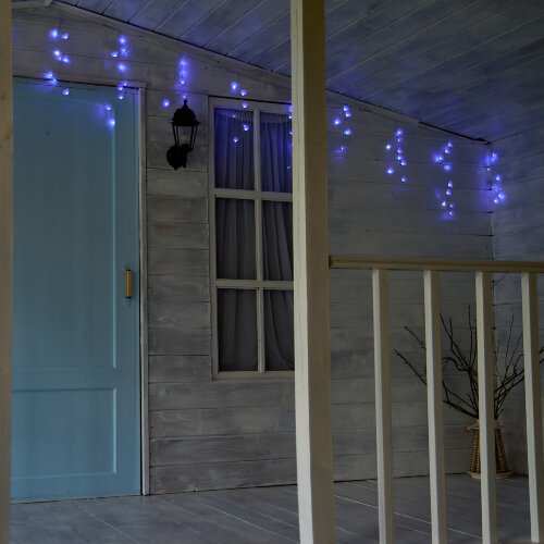 ULD-B10006-248-TTK BLUE-WHITE IP44 Бахрома светодиодная с эффектом мерцания, 10м, Соединяемая, 248 светодиодов, Синий и белый свет, Провод прозрачный - фото 11